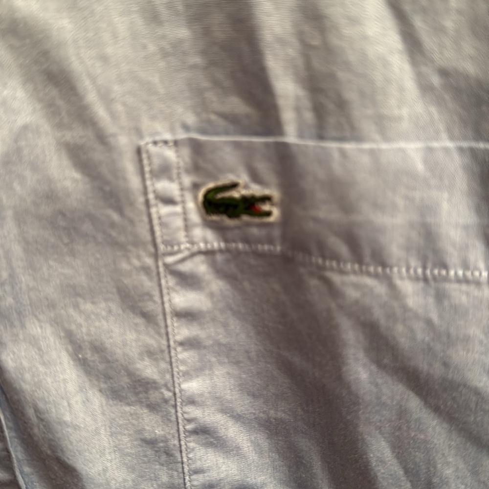 Lacoste long sleeve slim fit button up shirt. Size 42 - Picture 4 of 6